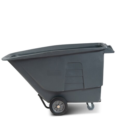 Toter 1 Cubic Yard 1,200 lbs. Capacity Standard Duty Tilt Truck - Gray UT110
